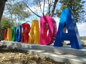 Letrero La Dorada   