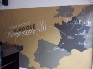 Foto mural Cafe ami 