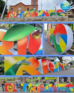 Letras gigantes metalicas para el municipio de El Triunfo Cundinamarca