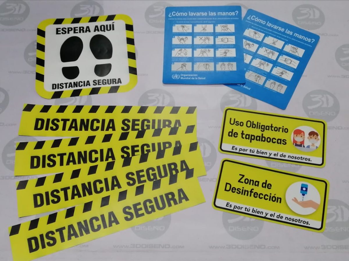 kit señalización protocolo de bioseguridad