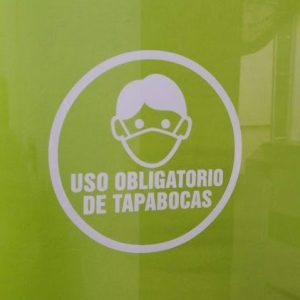 stickers uso obligatorio de tapabocas
