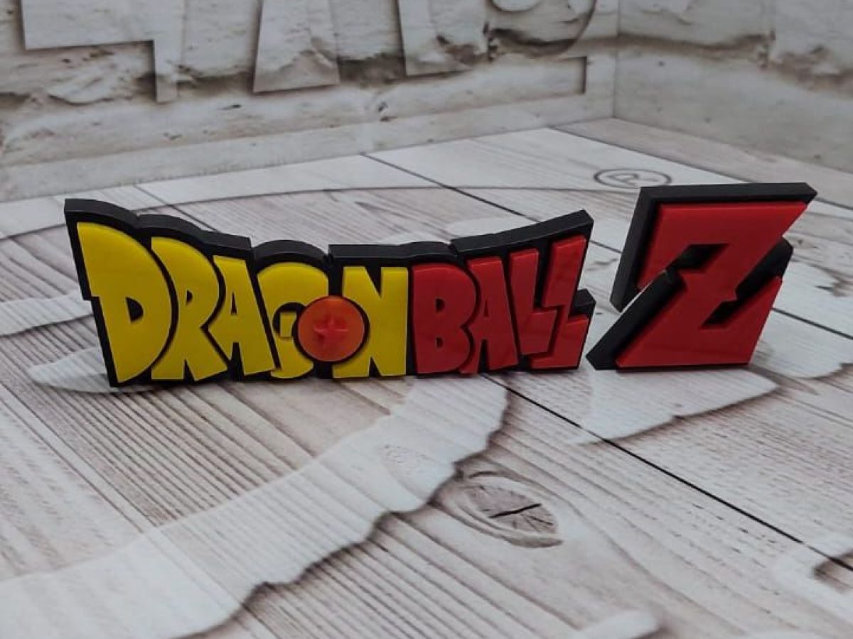 Mini letrero en acrilico , dragon ball Z en acrilico letrero en medellin, Logo en acrilico en medellin de dragon ball z