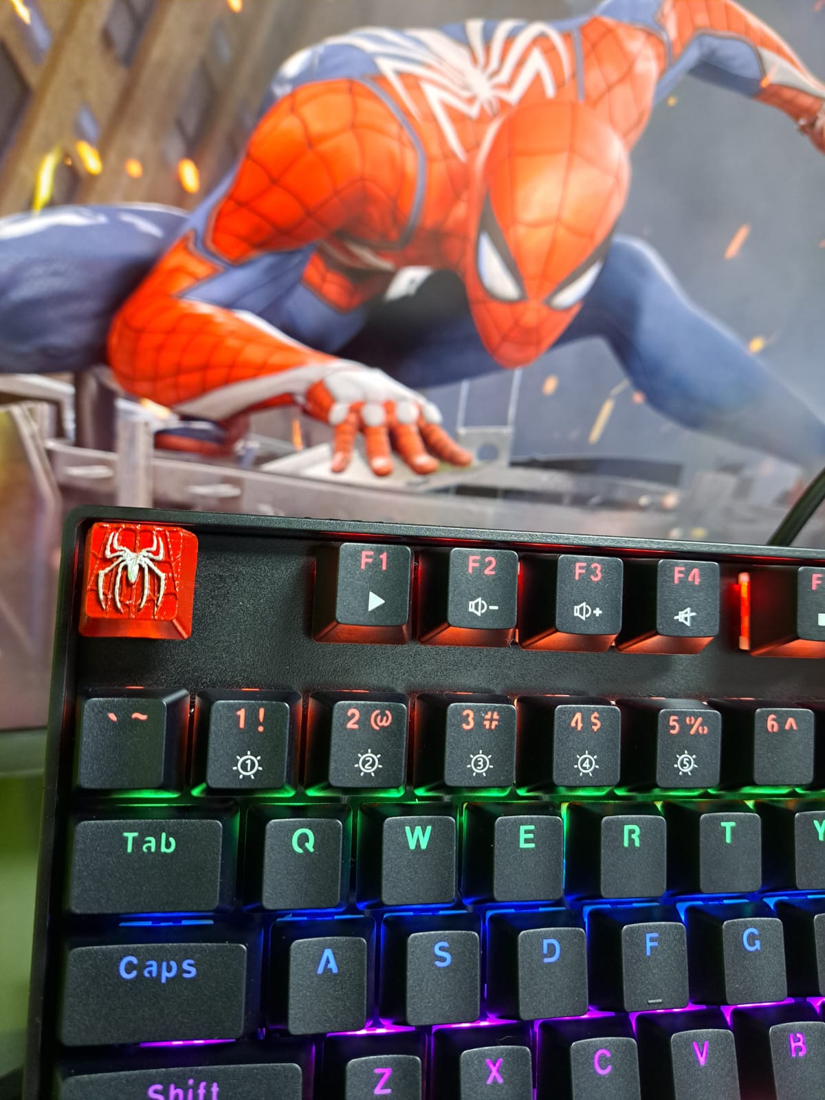 Se hacen teclas personalizadas de Spider-Man, teclas personalizadas para teclados, teclado gamer, teclas de Spider-Man, teclas en impresion 3d