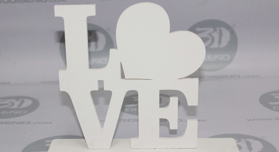 letras love en madera - 3D Diseño