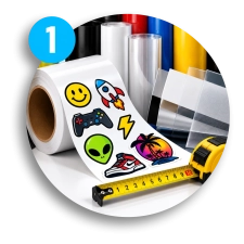 Paso 1 para enviar a hacer stickers en 3d diseño medellin