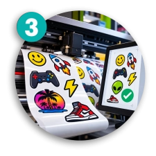 Paso 3 para enviar a hacer stickers en 3d diseño medellin